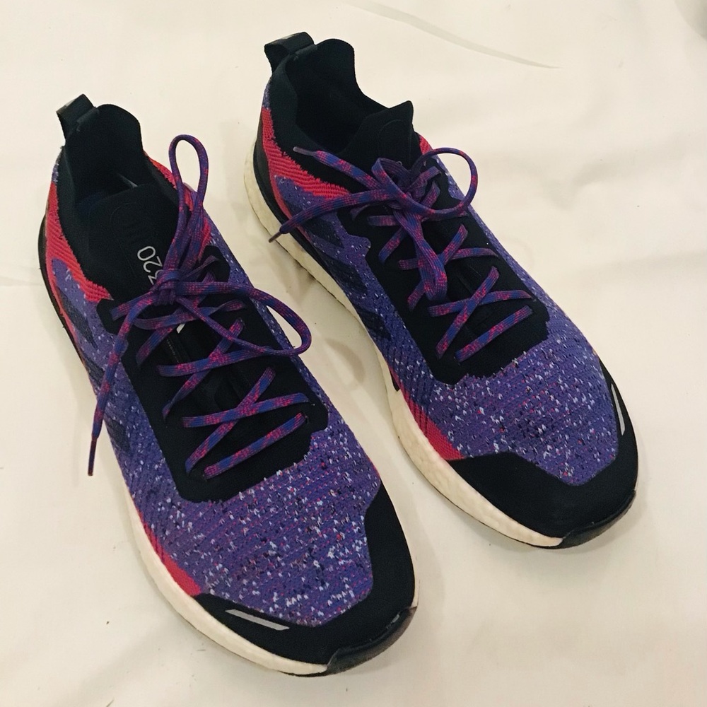 Women's Purple Knit Athletic Sneakers